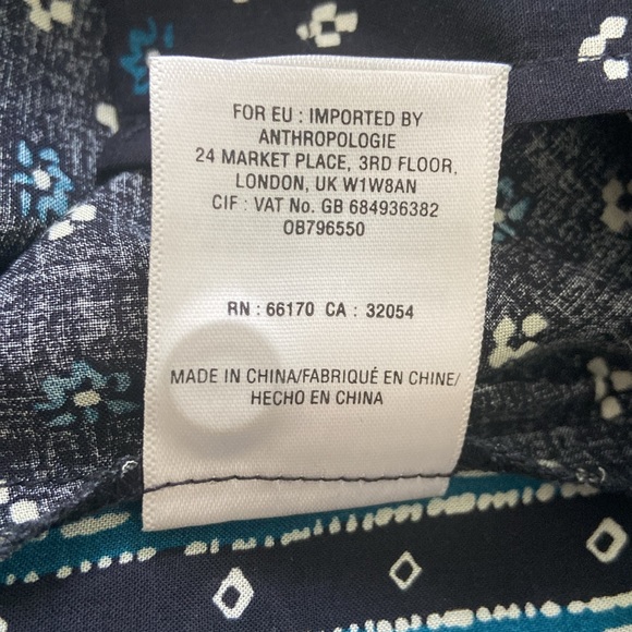 Anthropologie Akemi + Kin Ikat Print tunic length Sleeveless Blouse Size… - Picture 9 of 10